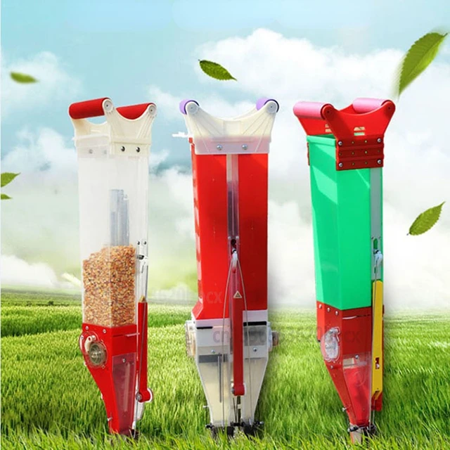 Hordozható Kézi Mini Vetőmag Kukorica Szójabab Mogyoró Pamut Ultra Könnyű, Könnyű Növényi Ültetvényes Munkatakaró Egy / Dupla Cső - Image 3