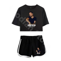Liam Payne Tee Shorts Suit Casual Wear Hip Hop Style Trucksuit Two Piece Sets Fashion Clothes Unique Short Sleeve 2 Piece Set 1
