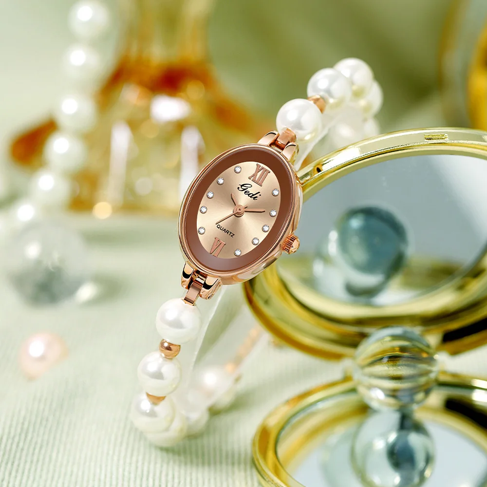 Cute Women Pearl Bracelet Watches Top Brand Luxury 30M Water Resistance Ladies Quartz Jewelry Watches Fashion Woman Accessories