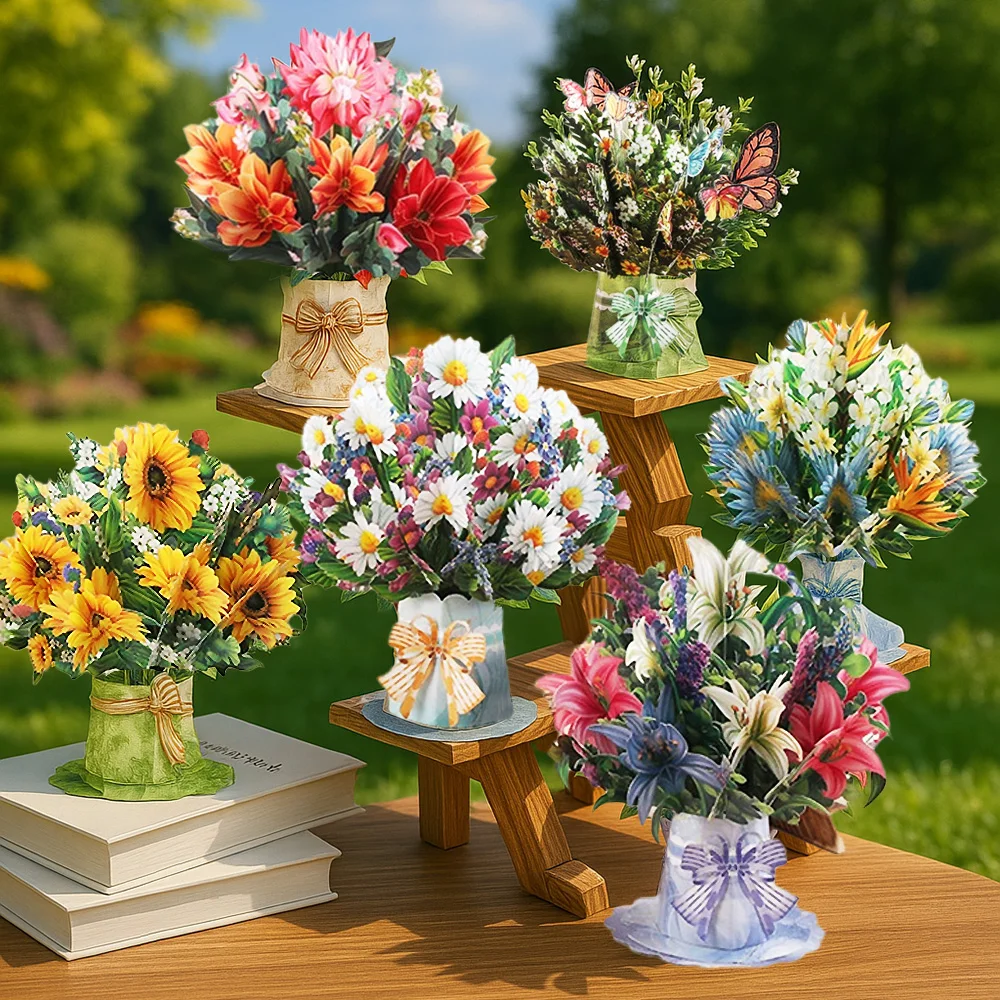 Greeting Cards Wedding Invitations Thank You Cards 3D Pop UP Love Card Wife Girlfriend Gift Valentine's Day Anniversary Wedding Invitation