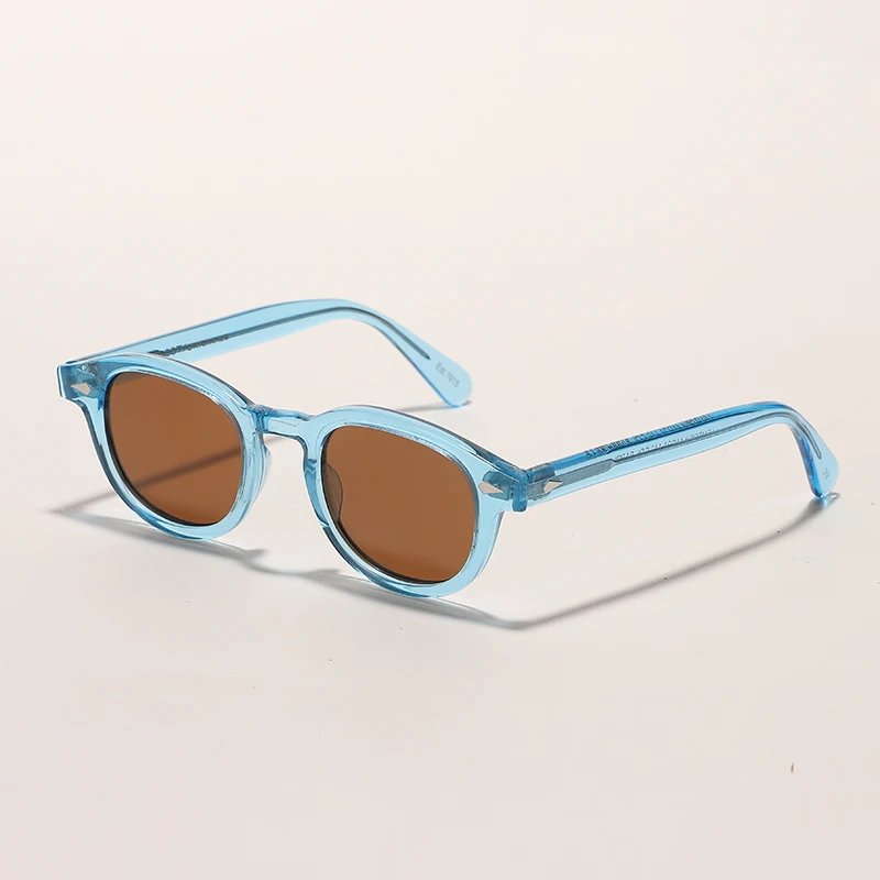 Retro Johnny Depp Sunglasses Men Polarized Sun Glasses Women Brand Vintage Acetate Frame For Male Eyeglasses Eyewear
