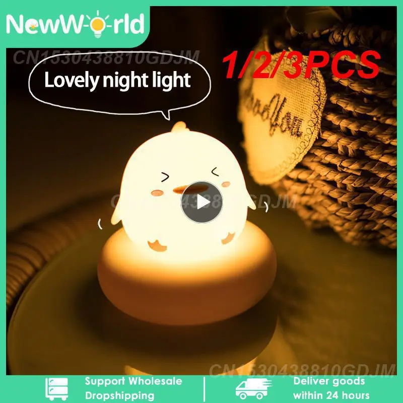 

1/2/3PCS Children's Night Light Bear Rabbit Baby Nightlight Cute For Home Bedroom Kid USB Cartoon Led Lamp Christmas Gift