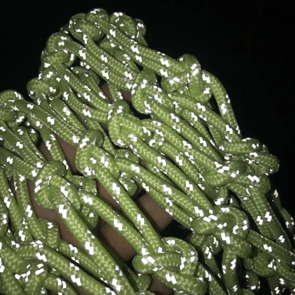 50cm Basketball Net Glow in the Dark Nylon Heavy Duty Basketball Net Standard Size Sun Powered Nightlight