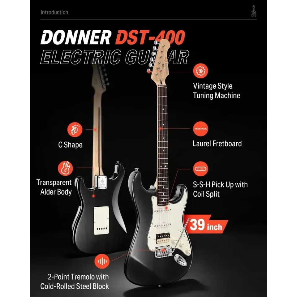 Donner-DST-400エレキギター,ポータブル,旅行,トランプ - AliExpress
