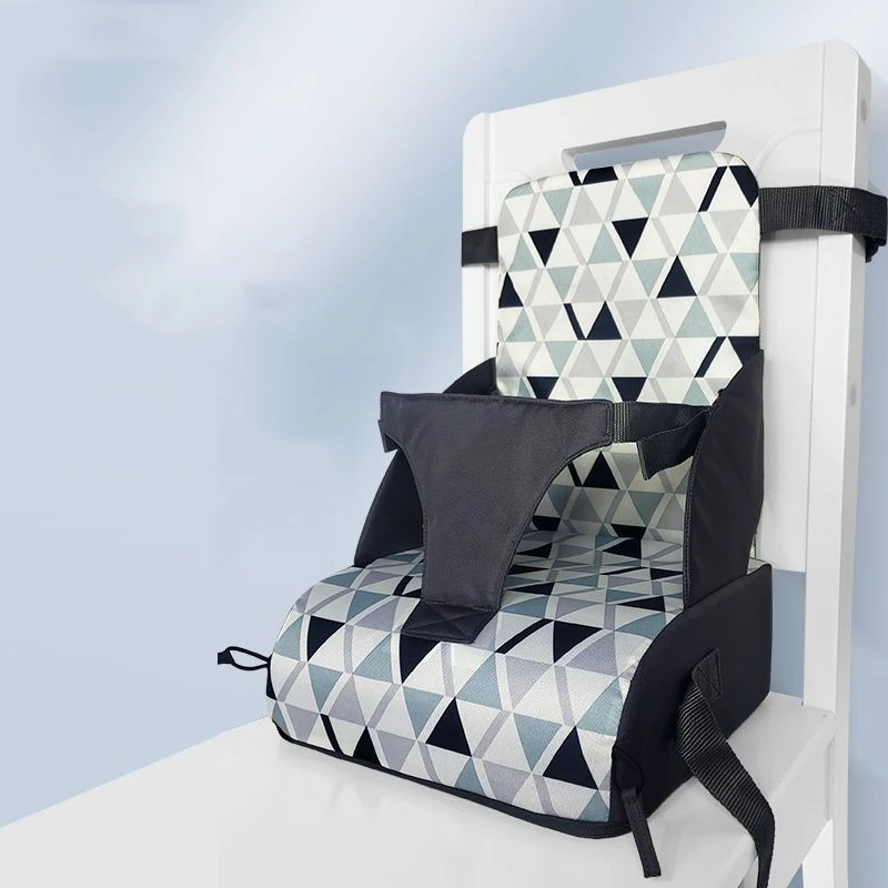 

High Chair Booster Seat Polyester Portable Adjustable with Hard PU Foam for Eating Out Travel Lightweight Baby Furniture Items