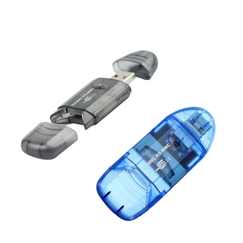 Transparenter USB2.0-Kartenleser SD SDHC MMC Speicherkarte Extend Adapter Laptop Computer Kamera Ansicht Datenkarten-Schreibgerät Dongle – Detail 7