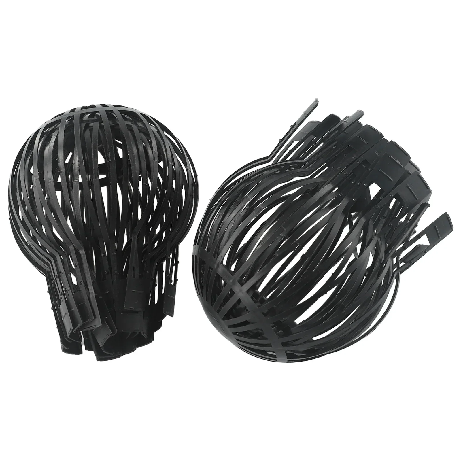 2/4/6pcs Leaves Protection Outdoor Downpipe Strainer Easy Install Black Gutter Guard Roof Drain Anti-blocking Home Debris Garden
