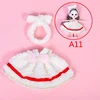 16cm Bjd OB11 Doll Fashion Clothes Dress 1/8 Accessories Suit Dress up For Girls Toy Gift 5