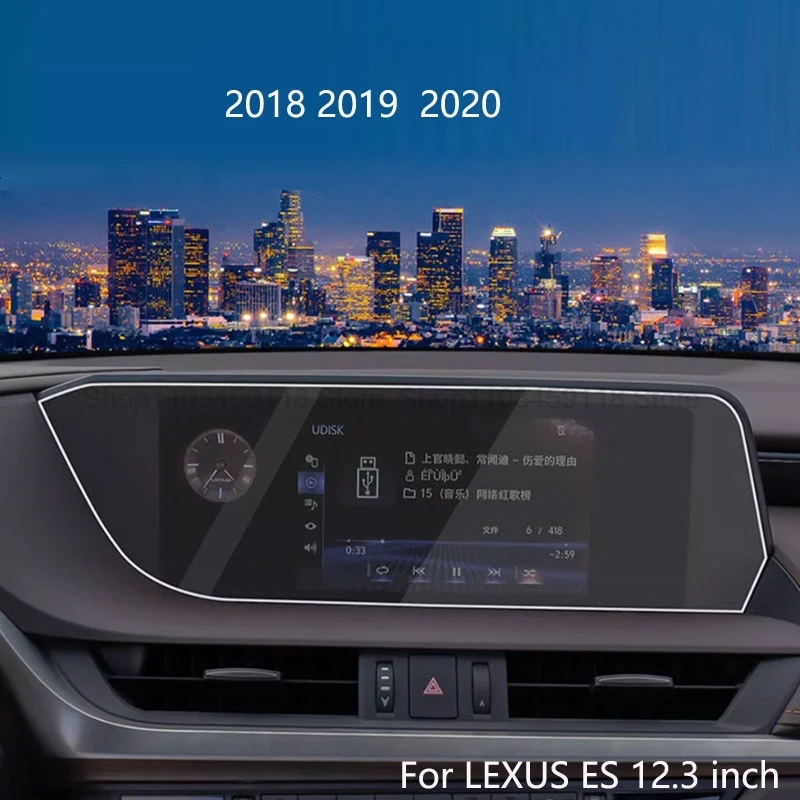 Защита экрана из закаленного стекла для LEXUS ES200, ES260, ES300h, ES 2018, 2019, 2020, Автомобильная GPS-навигация, 12,3 дюйма, 8 дюймов, защита от царапин