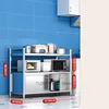 Floor-standing Microwave Cupboard Kitchen Cabinet Stainless Steel Multi-layer Kitchen Cabinets Shelves Home Kitchen Furniture 6