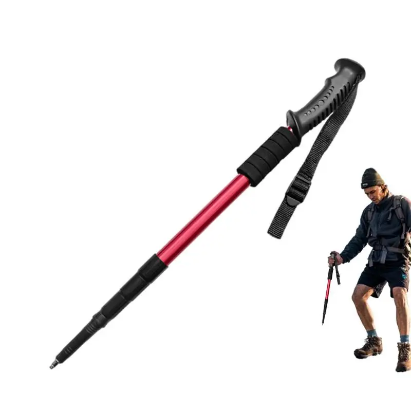 Bastoncini Da Trekking Per Anziani Donna Uomo Manico Dritto Ergonomico Bastoncini Da Trekking A 4 Sezioni Bastoncini Da Trekking Leggeri Per