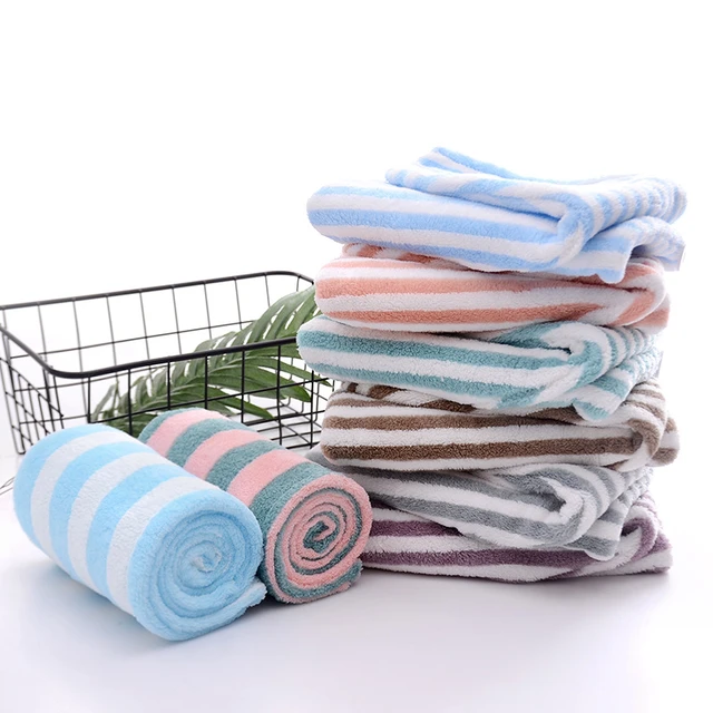 Towels Bathroom Set Luxury Cotton Large Towel Striped Soft Cotton Adult  Hand Face Towel for Men Women High Quality Free Shipping - AliExpress