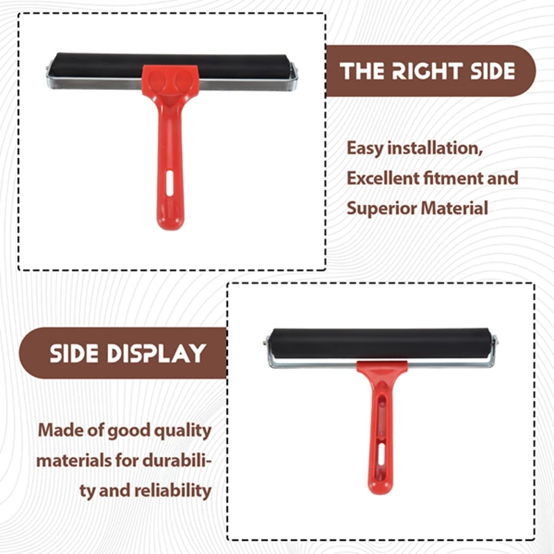 New 3 Pcs Rubber Roller Rubber Brayer Glue Roller Tools For Printmaking Stamping Wallpaper Gluing Application 6/10/20 Cm