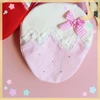 Japanese Handmade Homemade Lolita Bags Female Soft Girl Macaron Pearl Strawberry Fungus Edge Bow Messenger Bag Girl Canvas Bag 3