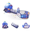 3 in 1 Portable Children's Tent Toys Folding Crawling Tunnel Indoor and Outdoor Play House Beach Tent Ocean Ball Pool Tents 1