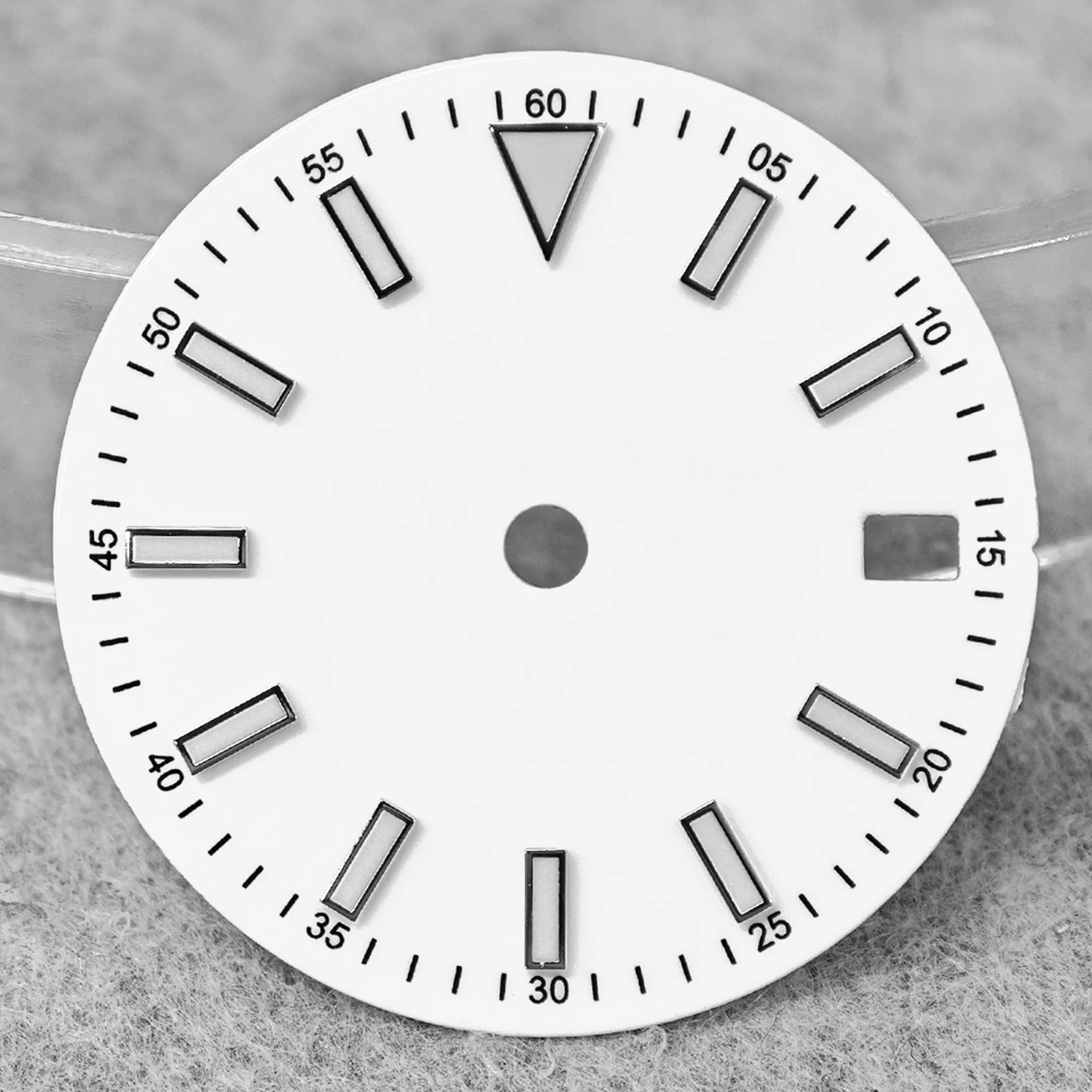 Green Luminous High-Quality Watch Dial Accessory, 28.5mm