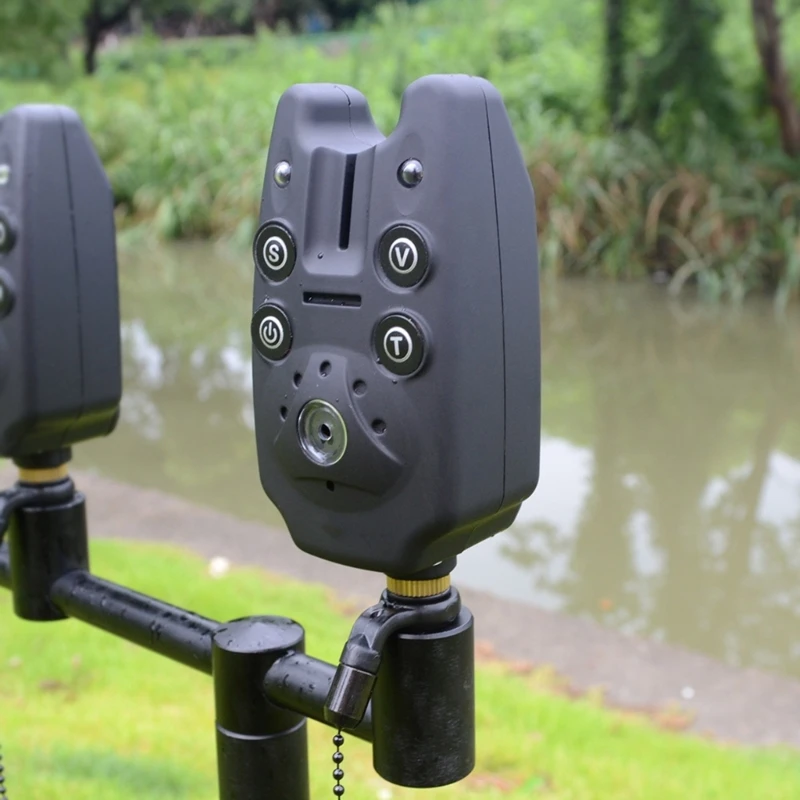 Carp Fishing Alarm Bites Alarm with Light and Buzzer Fishing Tackle Accessories Wireless Bites Alert