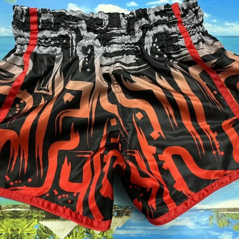 Original Training Muay Thai Gym Fighting Shorts Fitness Combat Sports Pants Embroidery Style Boxing Shorts Sweat Pants