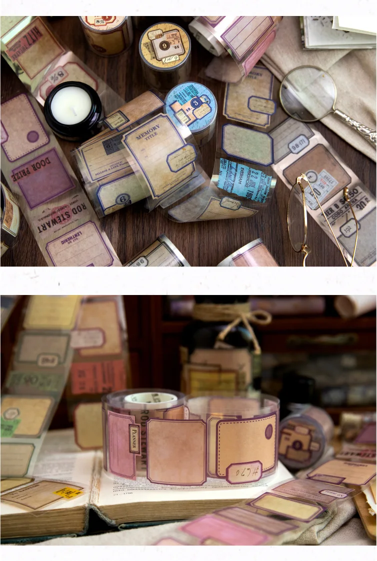 2m Decorative Washi Tape Roll for Scrapbooking, Stickers & Label Markers, Adhesive ... - SKU DWTR2116 - UGI Packaging