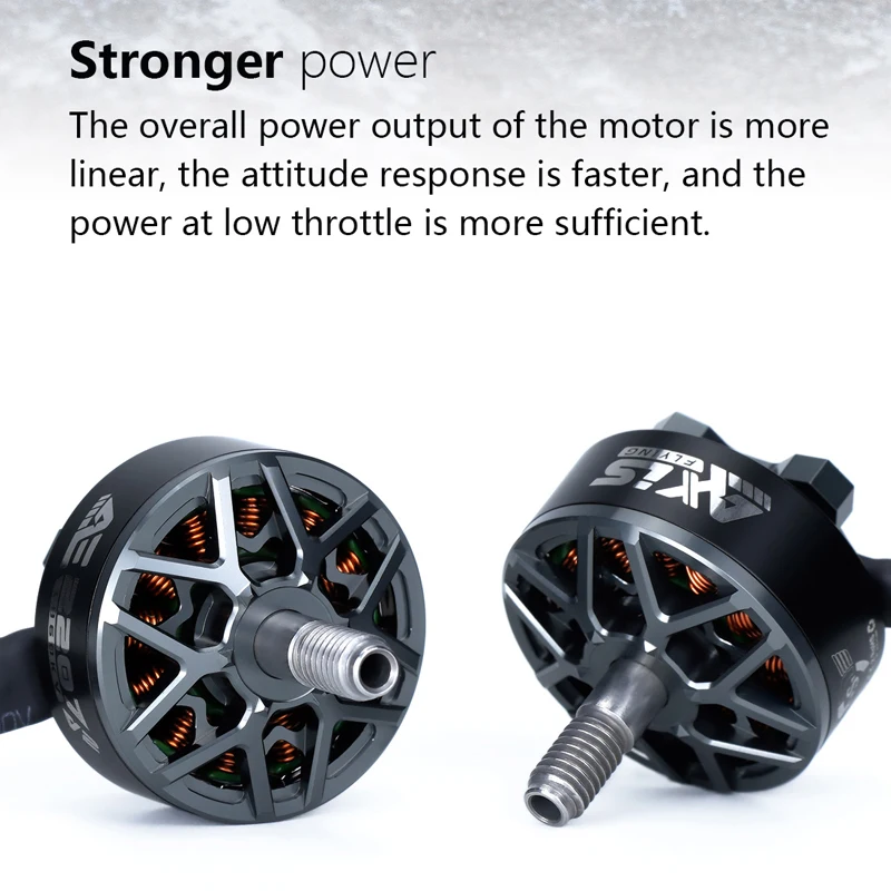 AxisFlying 2207 AE2207 V2 1860KV 1960KV 4-6S бесщеточный двигатель, вал 5 мм, подходящий 5-дюймовый пропеллер, дрон с цветочным принтом thumbnail 2