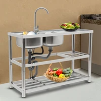 Restaurant Kitchen Sink Free Standing Commercial Kitchen Sink Set Stainless Steel Sink 1