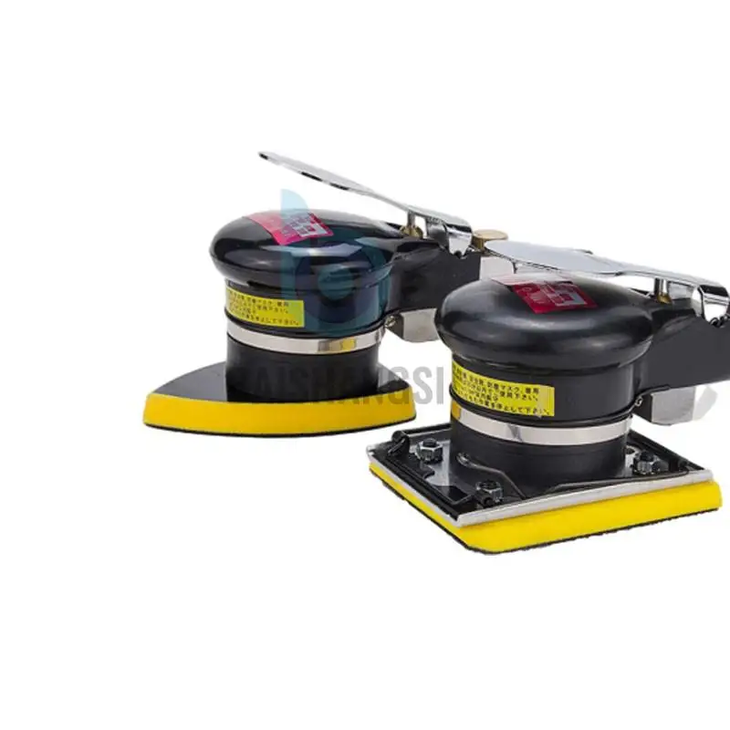 Pneumatic Sander Pneumatic Grinder Pneumatic sander Polishing tools 4 inch pneumatic square sandpaper machine Car paint care wood triangle grinder polishing machin