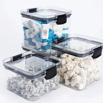 키보드 스위치 컨테이너 보관함, PC 폴리카보네이트 스위치 박스, 기계식 키보드용