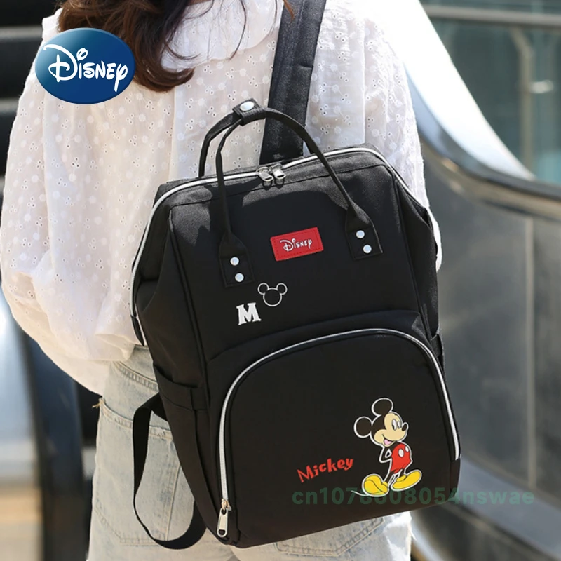 Disney's Diaper Bag Backpack Luxury Brand Fashion Baby Bag Cartoon Cute Baby Diaper Large Capacity Multi Function for diaper bag,diaper backpack