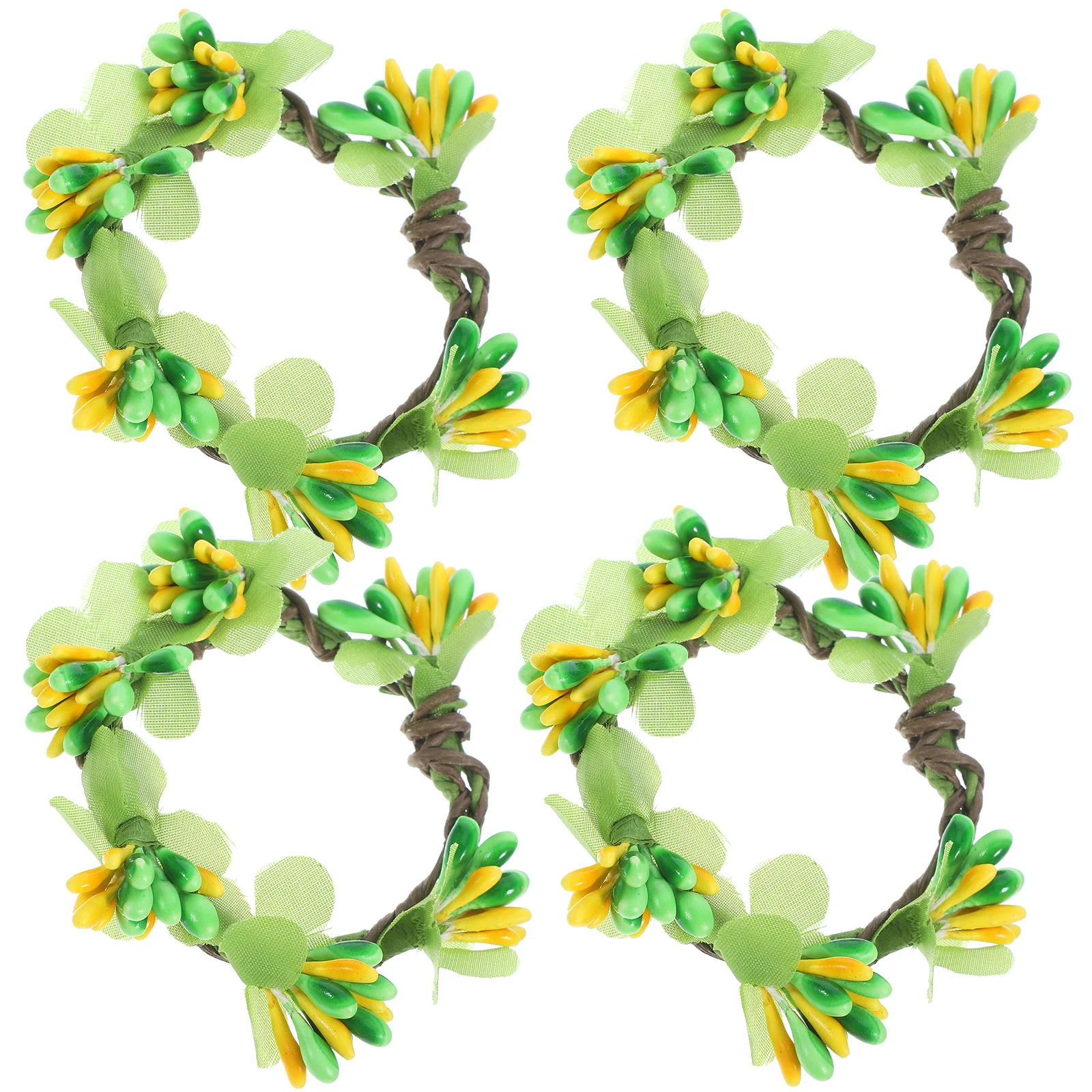 

4 Pcs Easter Napkin Ring Decor Holding Bunny Buckle For Hotel Rings Holders Decors Home Restaurant Dinner Party