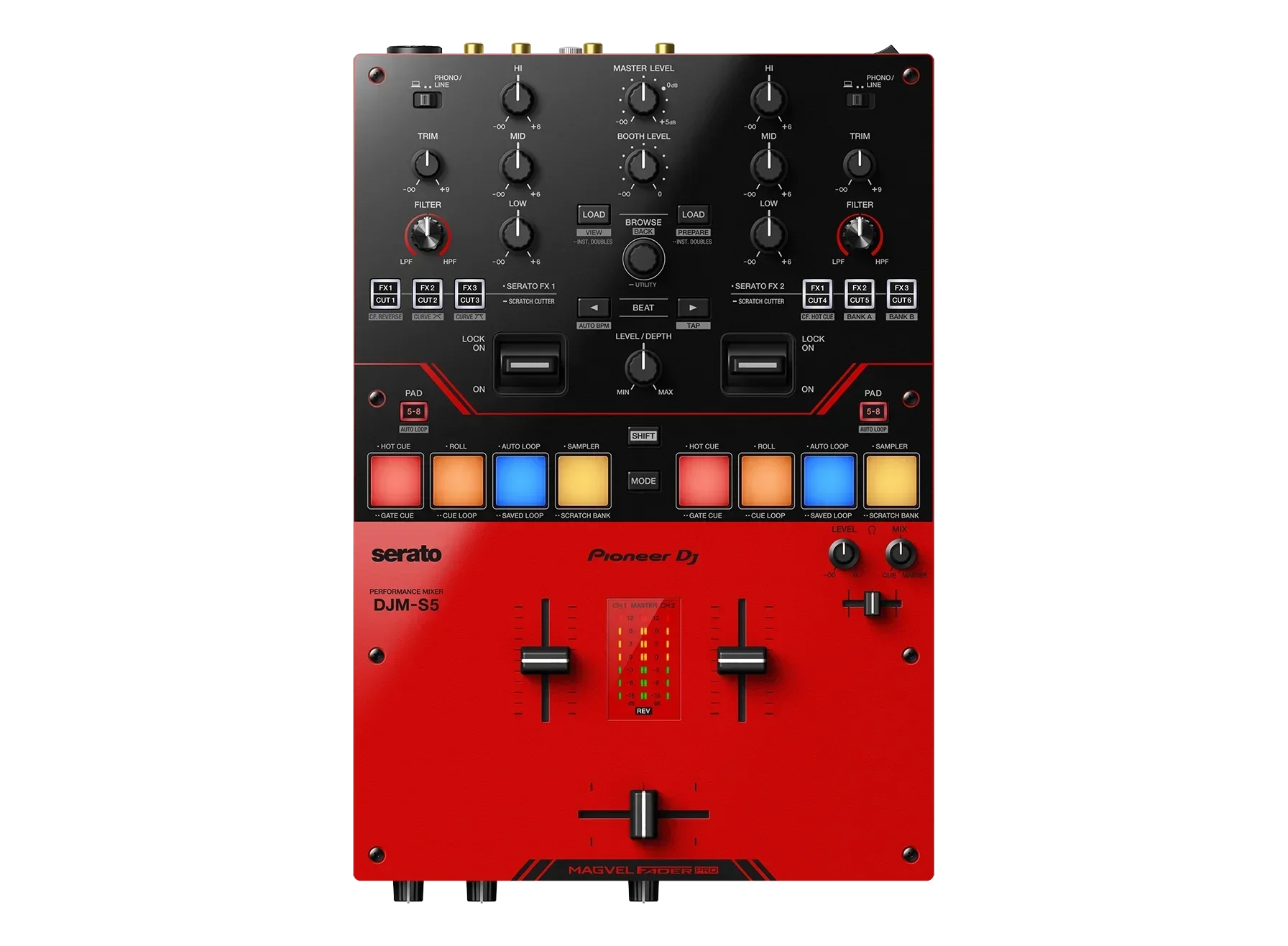 Serato DJ용 오리지널 봉인 파이오니어 DJ DJM-S5, 2 채널 믹서