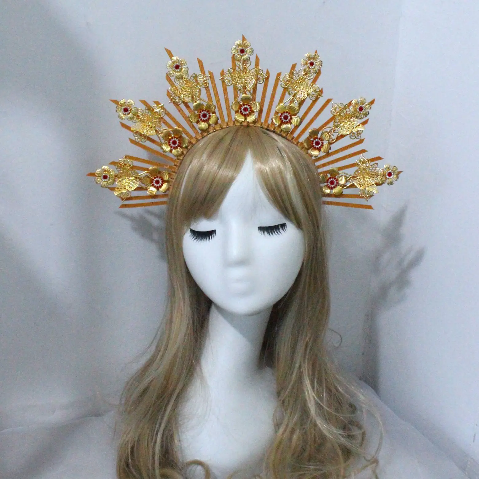 ☆herlipto☆Princess Gold Crystal Headband Amazon.com : GFLPO Halo Crown Moon Stars Goddess Crown Halo