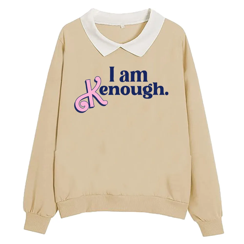 

I Am Enough Hoodie Fashion Drop Shoulder Women Oversized Sweatshirt Long Sleeves I Am Kenough Hoodies
