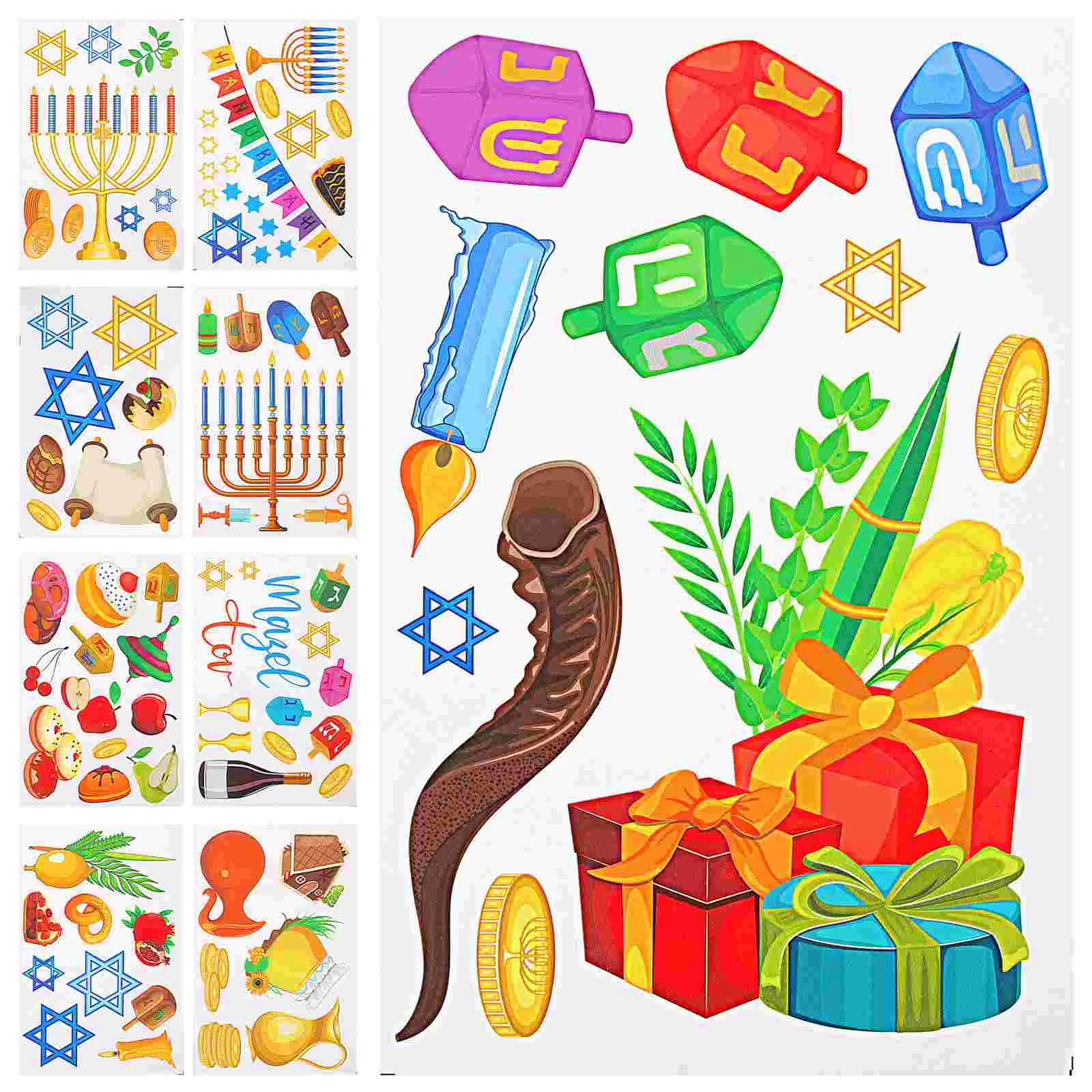 

Festival Decorative Hanukkah Theme Cling Window Cling Hanukkah Window Clings Hanukkah Decal For Home Decor Party Window