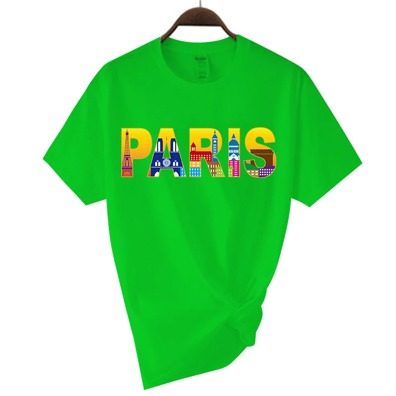 Tricou de bumbac pentru Franța Paris imprimare bărbați vintage amuzant bărbați topuri tricou cool bărbați tricou masculin tricouri_voghion.com