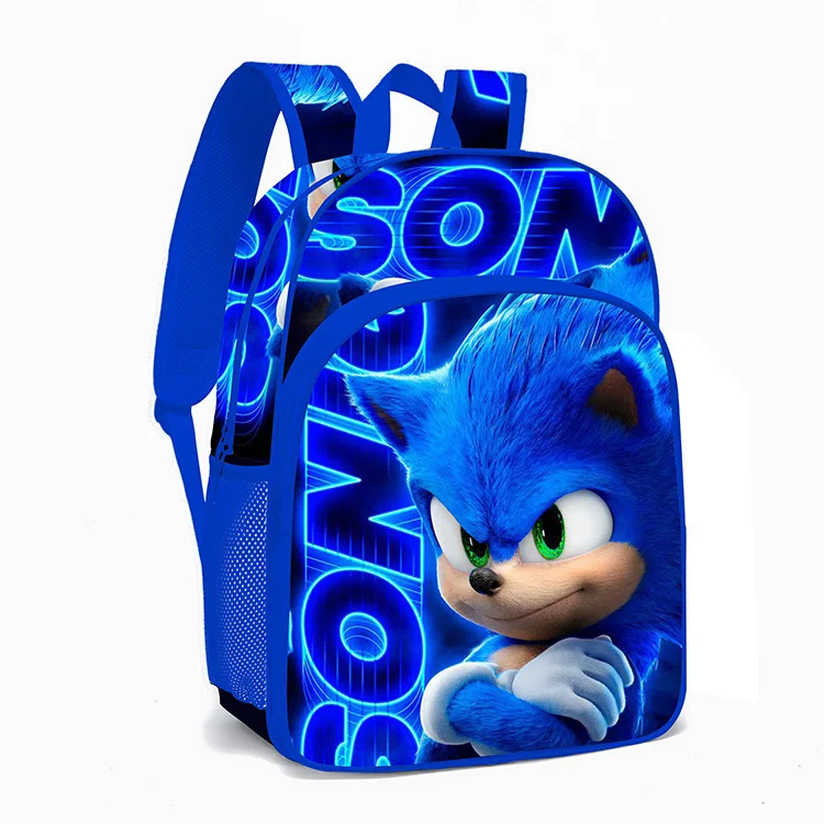 Cartoon Pattern SONIC RACING Backpack Teenagers Bookbag Kids Schoolbag Children Start School Gift Rucksack+Lunch bag+Pen Bag