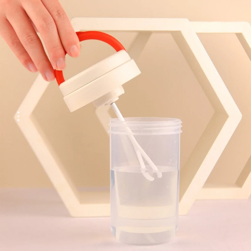 Battery Version Food Grade Plastic PP Automatic Coffee Stirring Mug Portable Gym Sport Electric Spiral Bottle Shakers Water Cups