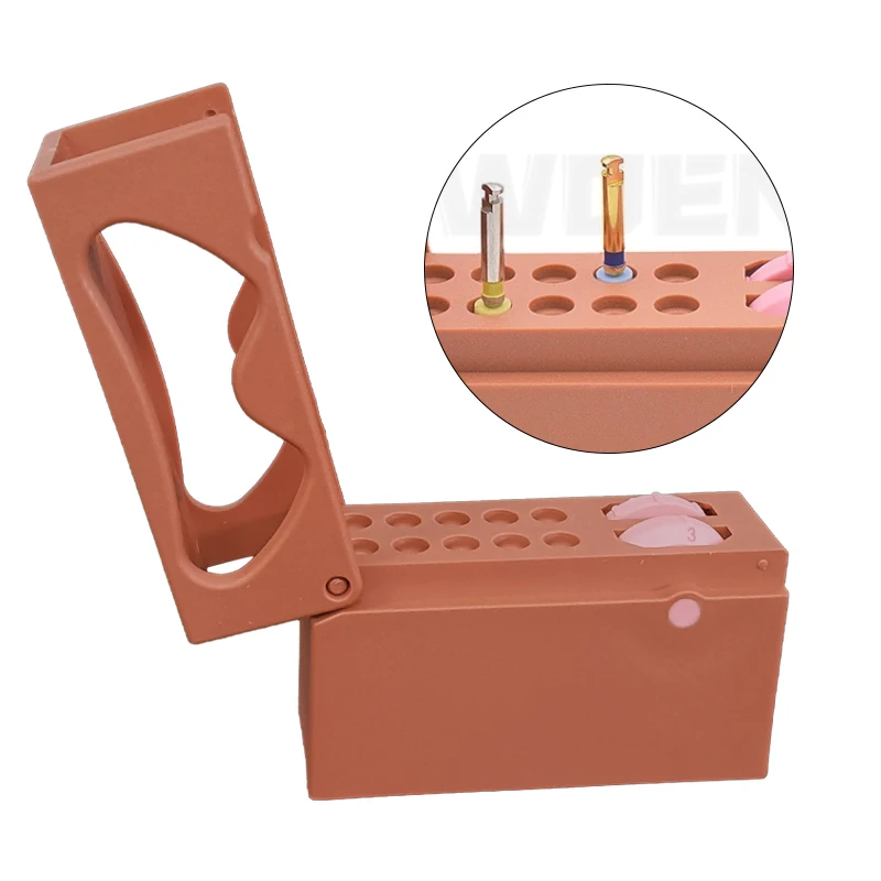 

10 Holes Autoclavable Root canal Dental 50 Times Memory Endo Holders Instrument Disinfection Box