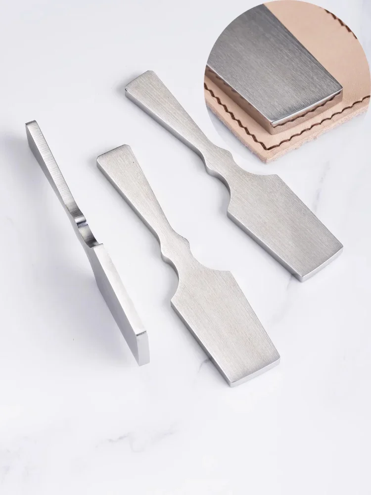 Stainless Steel Material Hand-made Leather Goods Knock Thread Knocker DIY Leather Backpack/belt Stitch Smoothing Auxiliary Tool