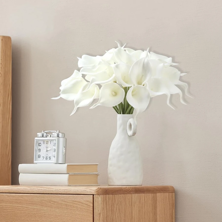 5 Stück künstliche Blumen Hufeisen Lotus Hochzeit Kranz Home Room Tisch Festival Dekor Outdoor Garten Brautstrauß DIY Geschenkbox – Detail 2