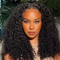 Perruque Lace Front Cheveux Humains Bouclés Kinky 20 Pouces, Perruque Cheveux Humains Bouclés Profonds 250% Densité, Perruque Lace HD Transparente 13x4 Pré-Pluckée 2