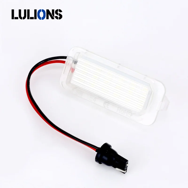 2PCS LED License Plate Lights Assembly for Ford Focus 5D 12V 6000K