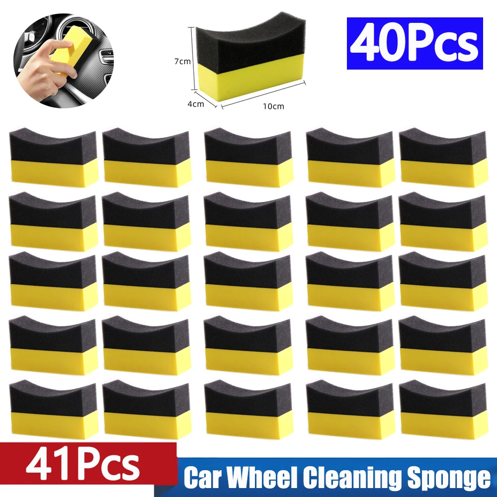 Car Wheel Cleaning Sponge Block Tire Wash Wiper Water Suction Large Sponge  Pad Wax Polishing Tyre Brushes Tools Car Wash Tool - AliExpress