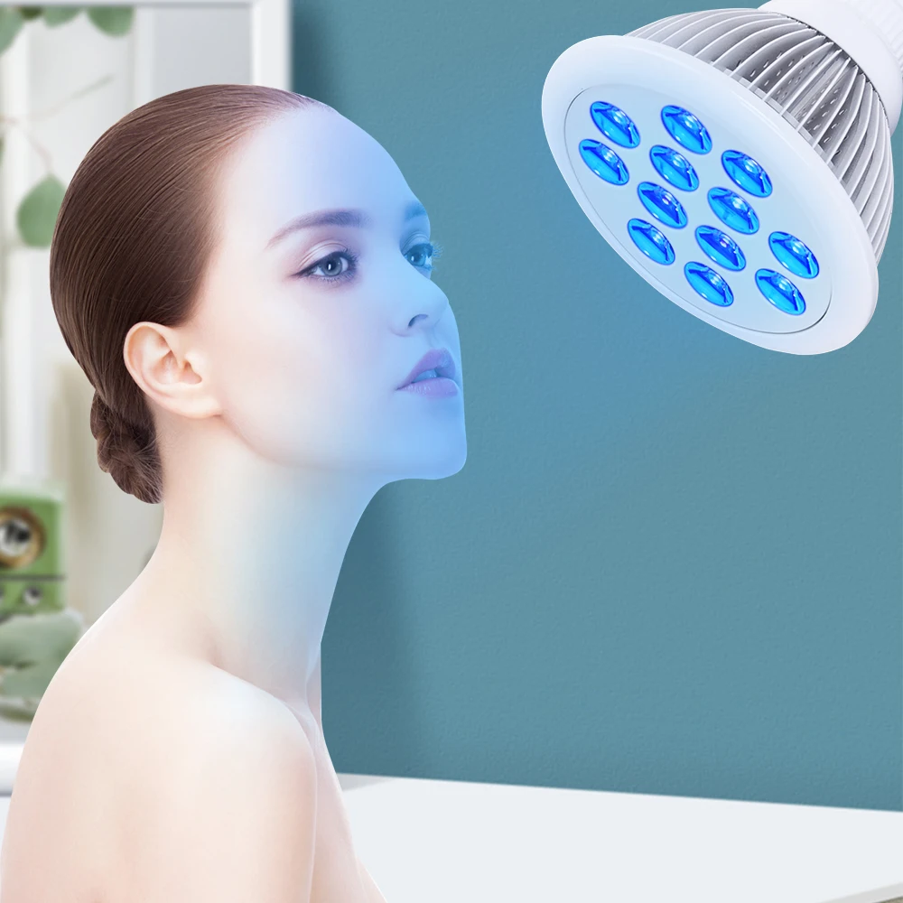 Фото PAR bulb Ice Blue 450-нм Светодиодный точечный светильник Bulb для терапии растений, аквариума E27 E26 №3