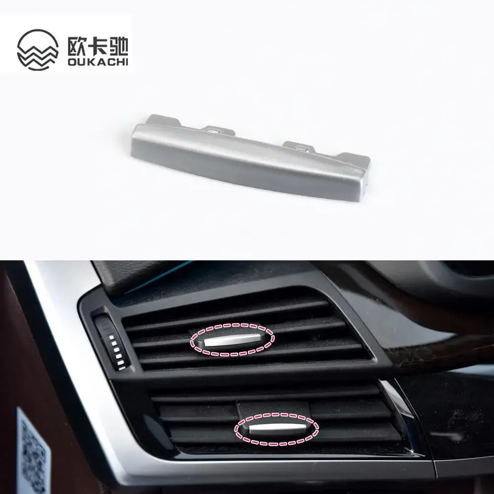 

AC Vent Tab Air Conditioning Outlet Clip Chrome Plated Fit for BMW X5 X6 F15 F16 2014 2015 2016 2017 2018 Accessories