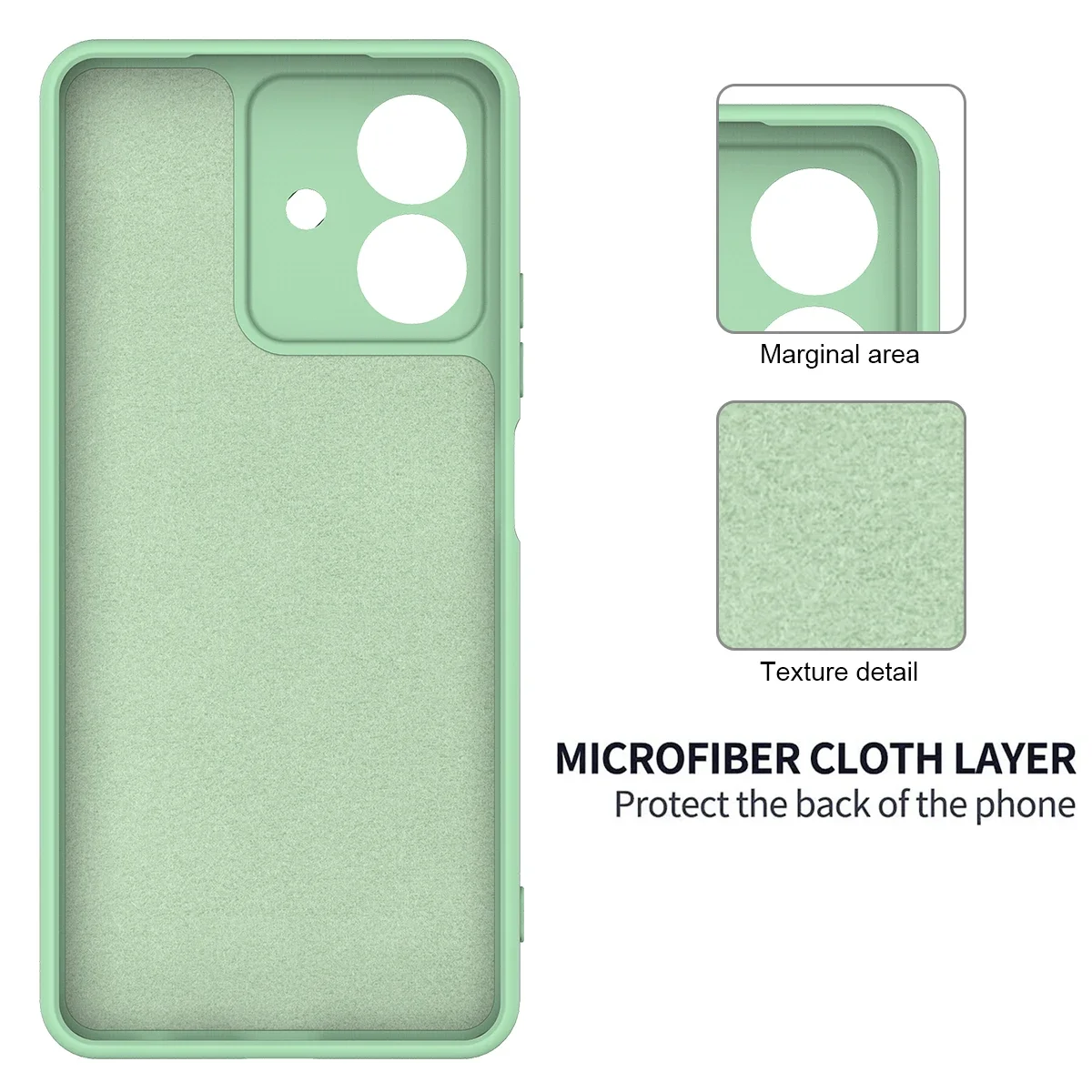 Liquid Silicone Skin-Friendly Ultra-Thin Anti-Drop Case with Lanyard Cover