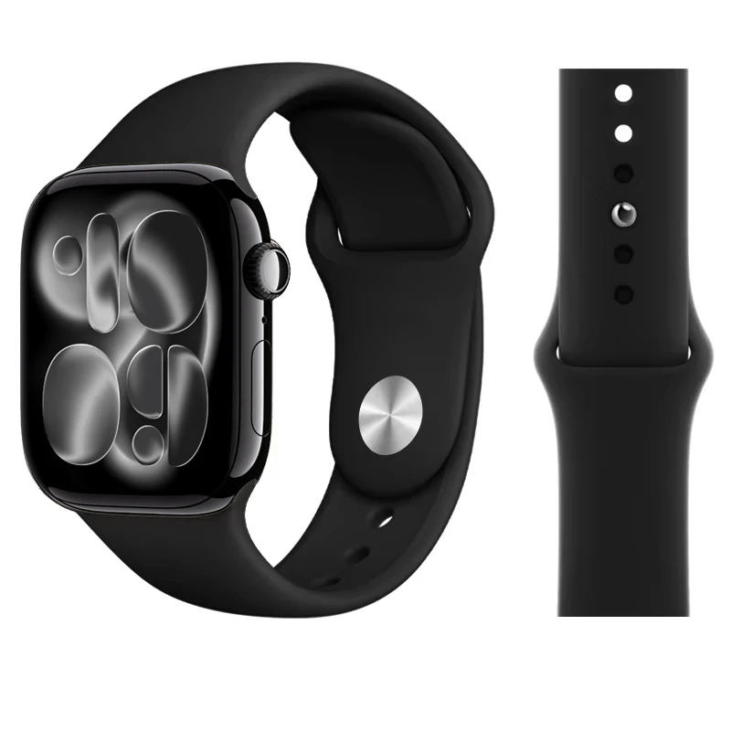 รูปสินค้า สายซิลิโคนสุดเก๋สำหรับ Apple Watch ใส่สบายไม่ร้อน