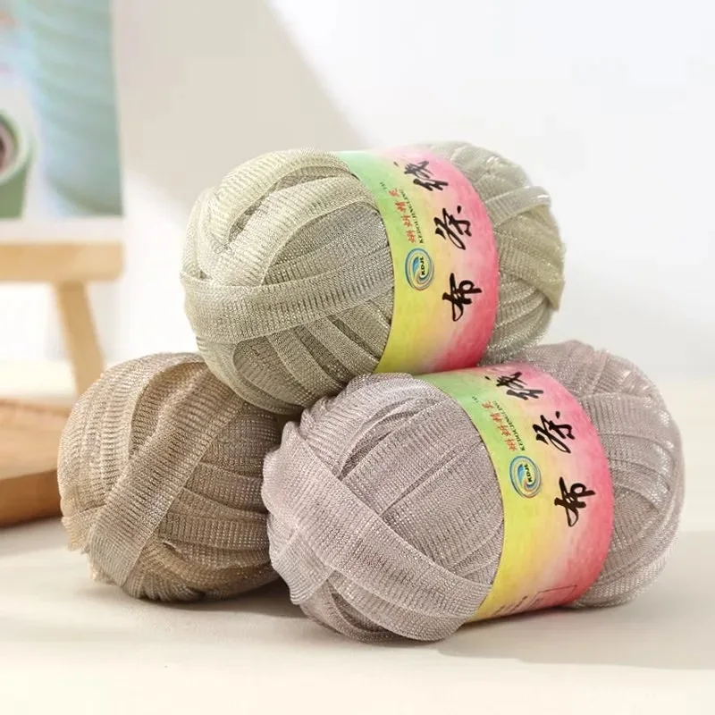 T Shirt Yarn Spaghetti Yarn Thick Yarn for Crocheting Cotton Polyester  Elastic Fabric Cloth Knitting Yarn for Hand DIY - AliExpress