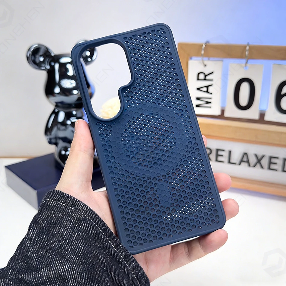 Pure Color Magnetic Honeycomb Heat Dissipation Frame Case