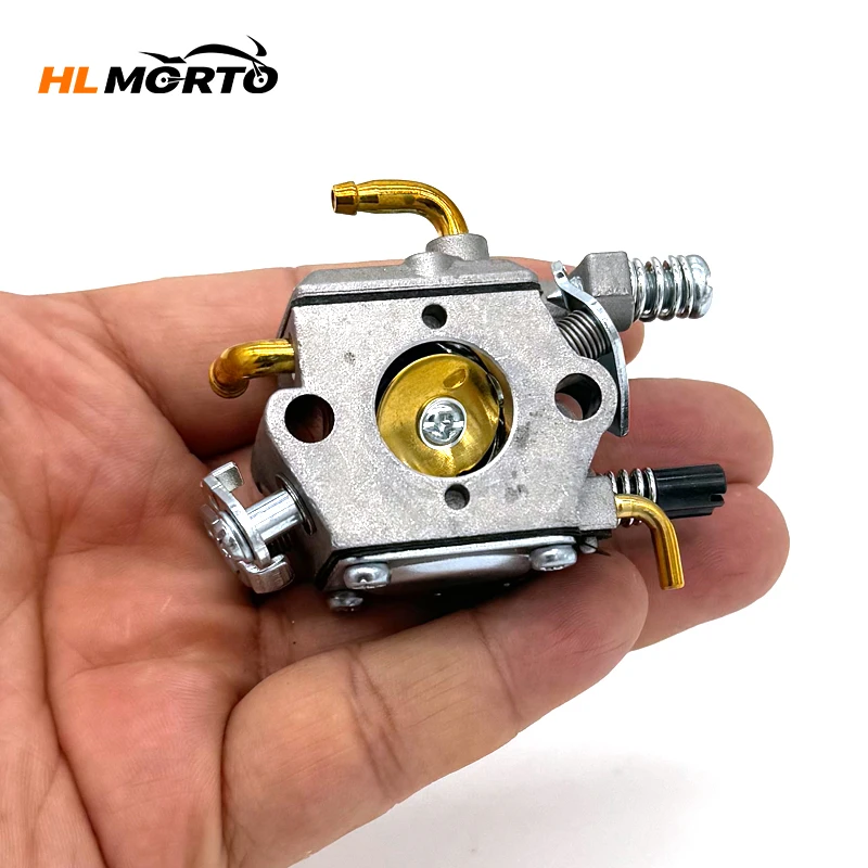 중국 가솔린 전기 톱 45cc 52cc 58cc 2 스트로크 엔진 MP16 용 구리 팔꿈치 탄수화물이있는 기화기