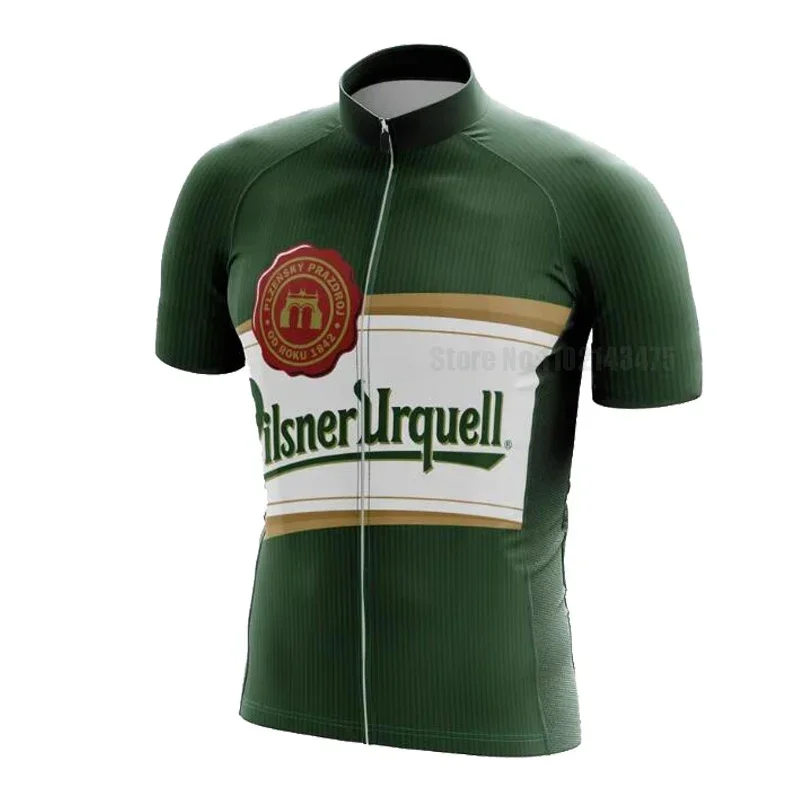 Pilsner Urquell Cycling Jersey Set Men Beer Bike Jersey Bib Shorts Ropa Ciclismo Hombre Triathlon 2